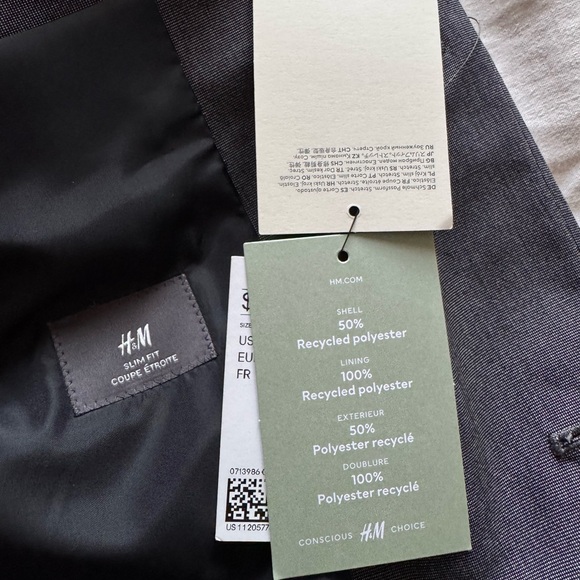 H&M Charcoal Men's Blazer - Picture 4 of 7